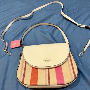 Kate Spade Leather Canvas Crossbody